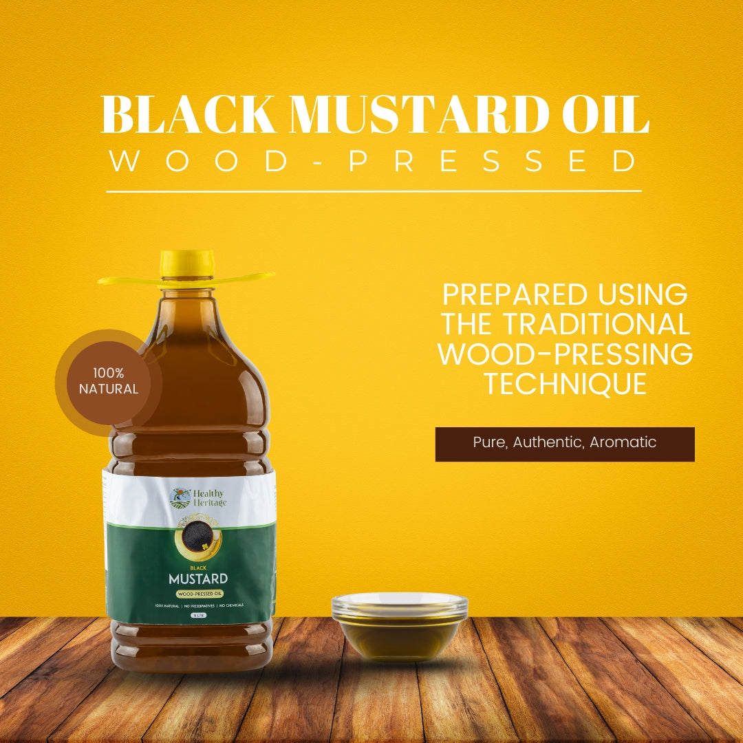 Wood-Pressed Black Mustard Oil