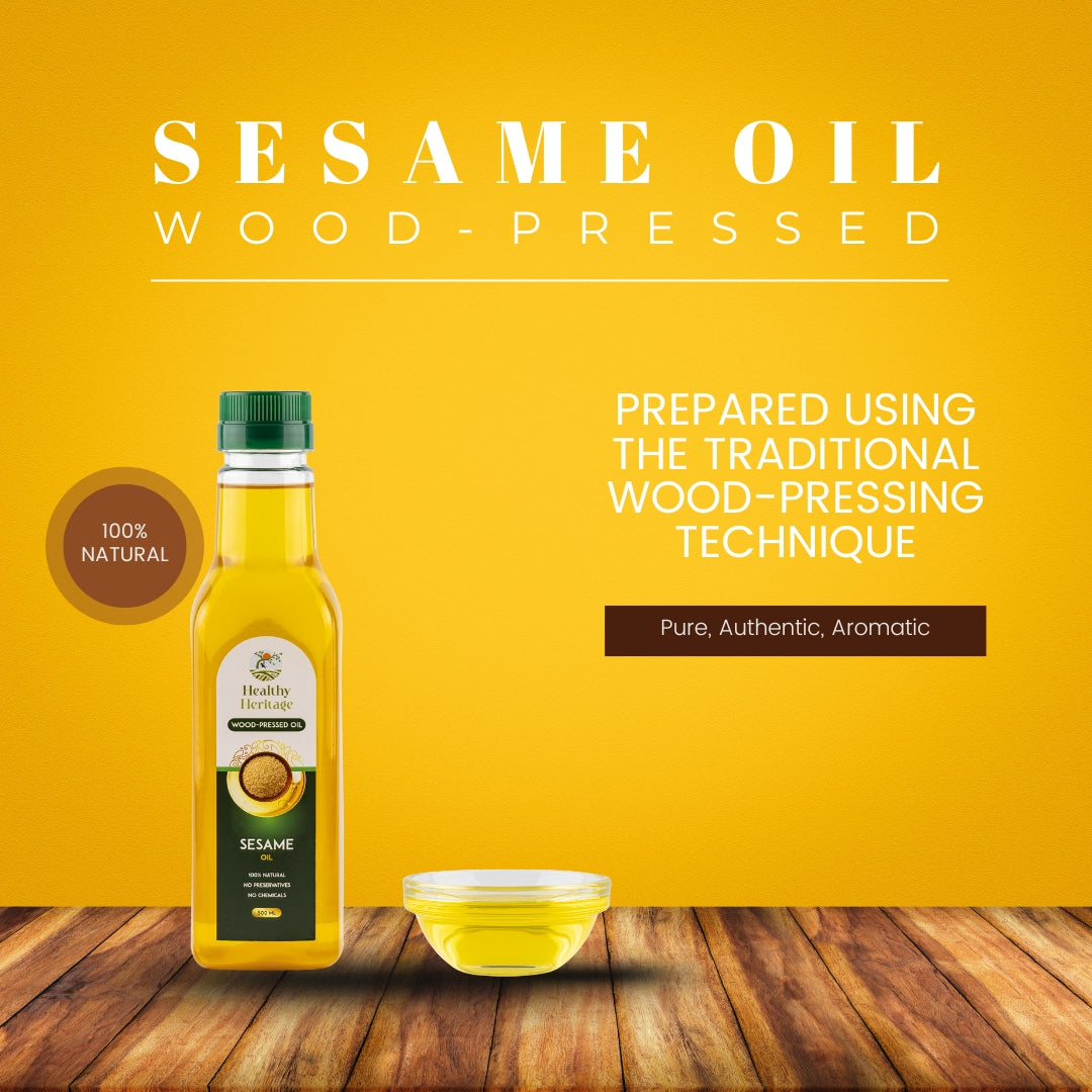 Wood-Pressed Sesame Oil