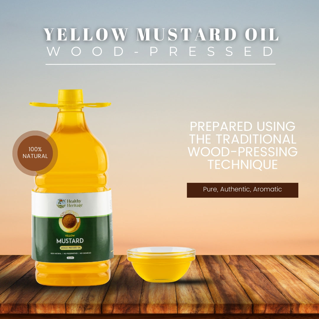 Wood-Pressed Yellow Mustard Oil 5 Litre