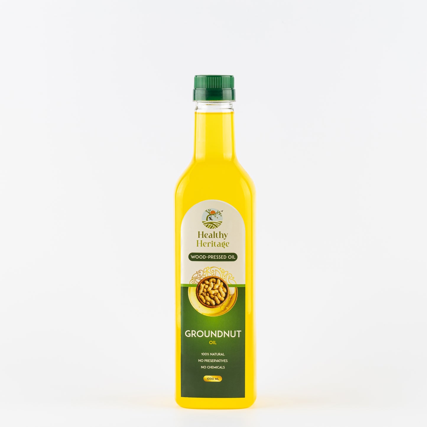 Wood-Pressed Groundnut Oil