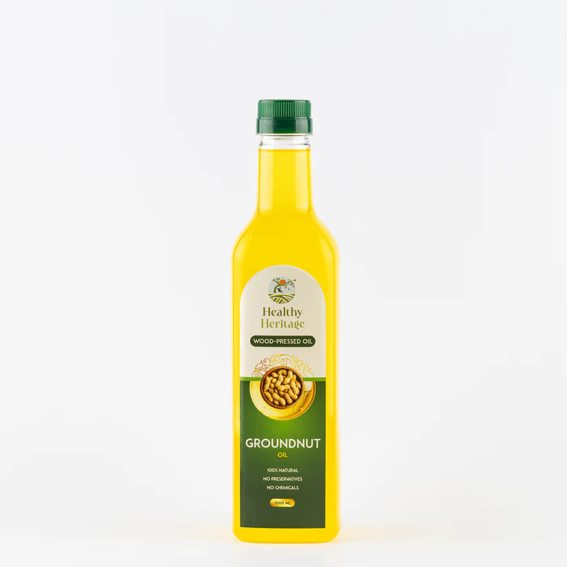 Wood-Pressed Groundnut Oil