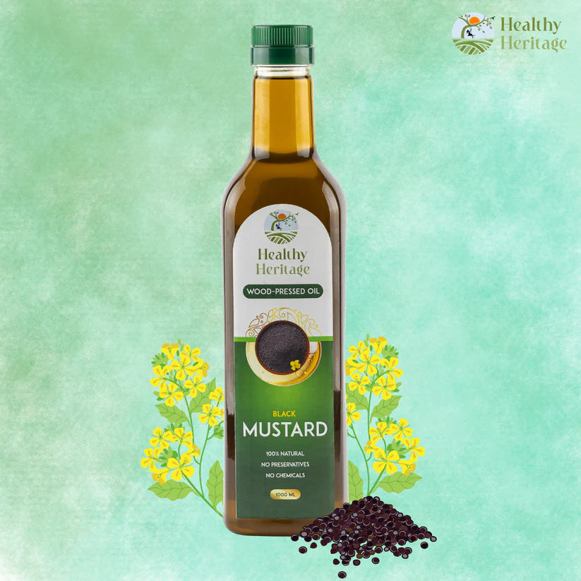 Wood-Pressed Black Mustard Oil