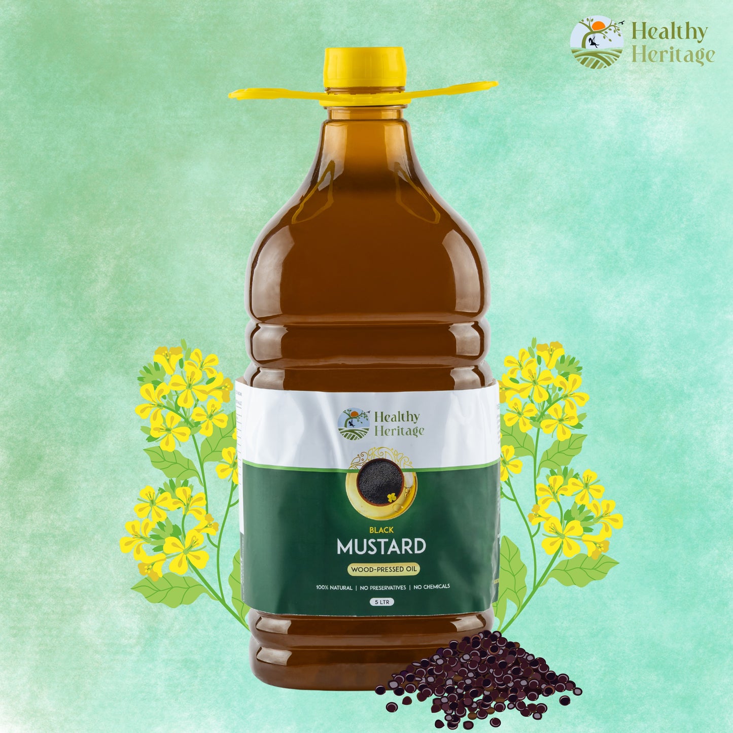 Wood-Pressed Black Mustard Oil