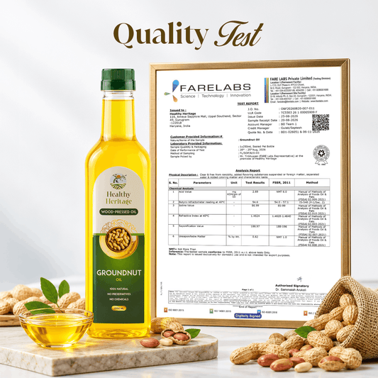 Wood Pressed Groundnut Oil