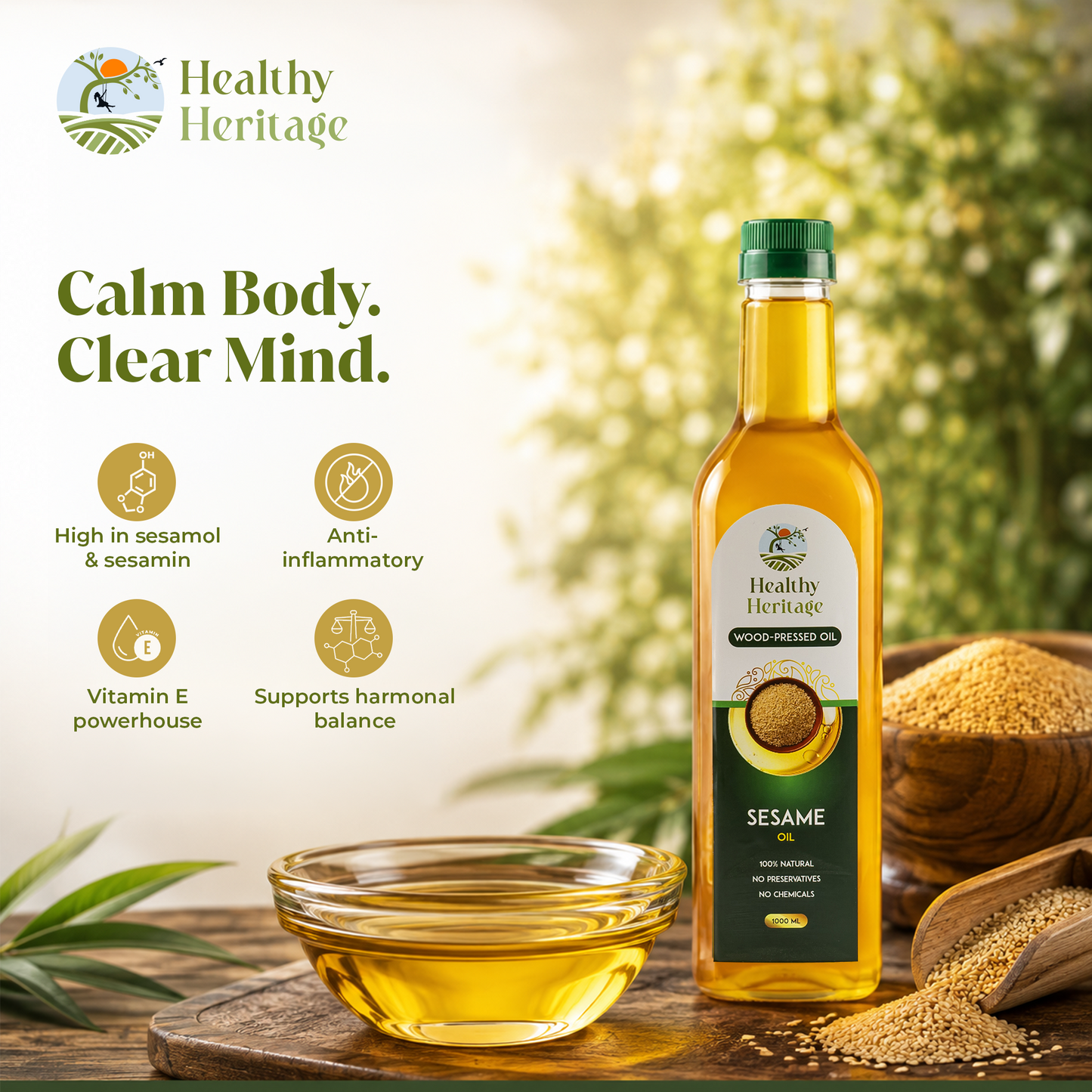 Wood Pressed Sesame Oil (Copy)