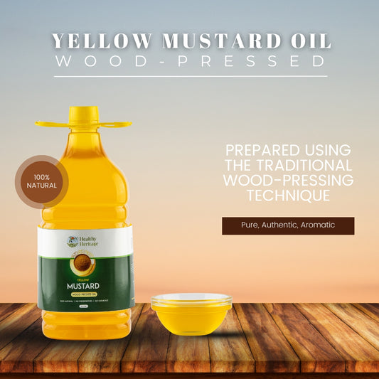Wood-Pressed Yellow Mustard Oil 5 Litre