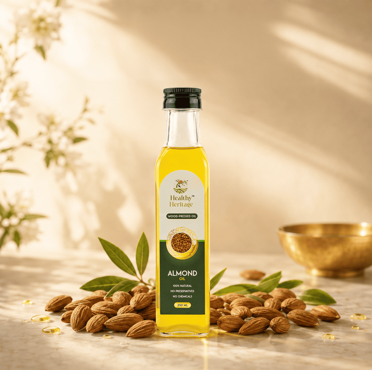 Wood Pressed Mamra Almond Oil