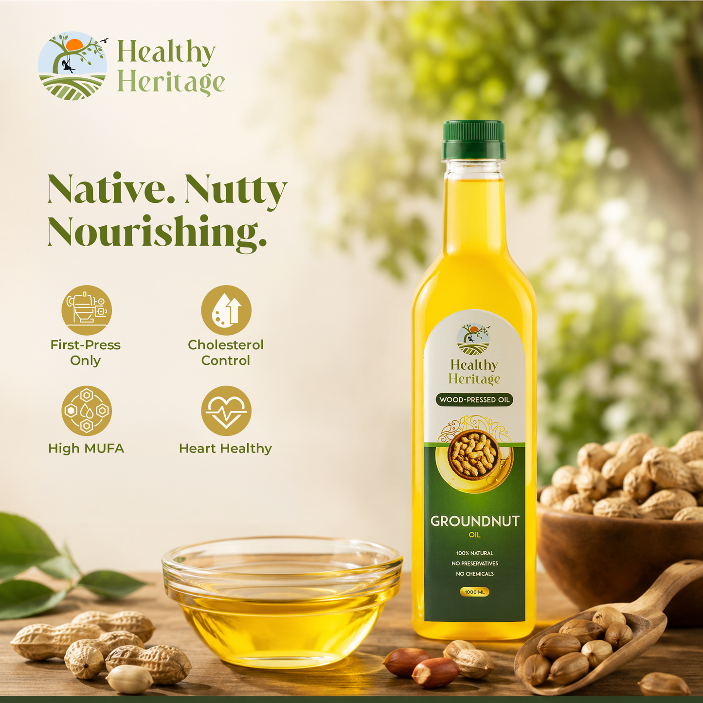 Wood Pressed Groundnut Oil (Copy)
