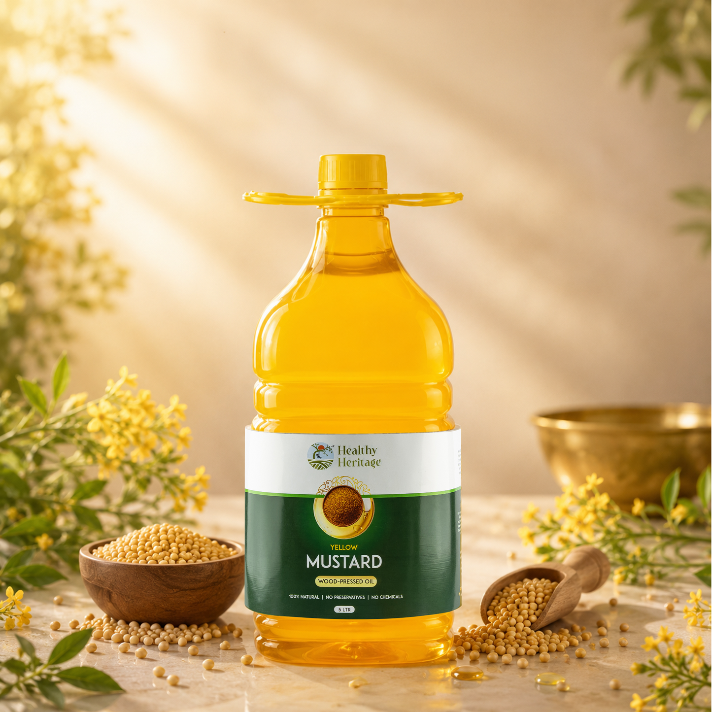 Wood Pressed Yellow Mustard Oil (Copy)