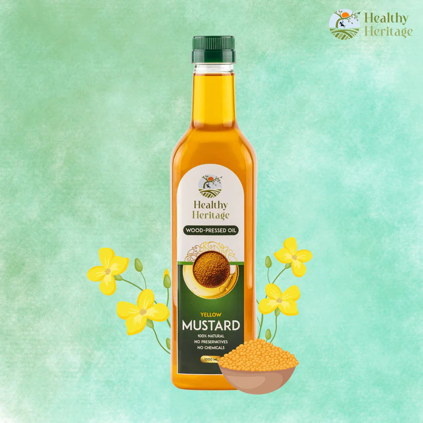 Wood-Pressed Yellow Mustard Oil 5 Litre