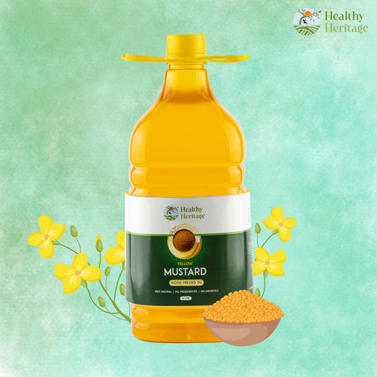 Wood-Pressed Yellow Mustard Oil 5 Litre